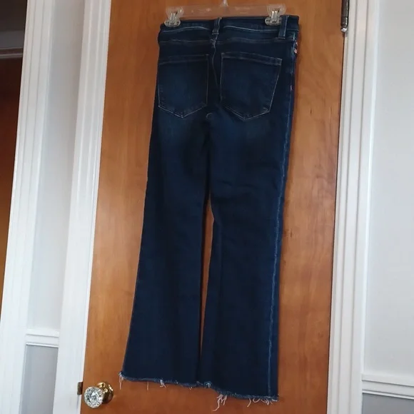 Liverpool The CROP Flare Sz.26/2. Rise 8.5". Raw Hem. L.25".Whiskered Finish.EUC - Picture 4 of 9